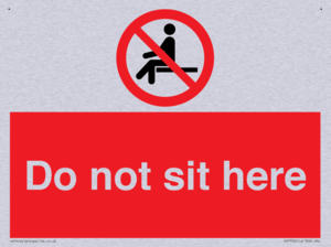 Do not sit here